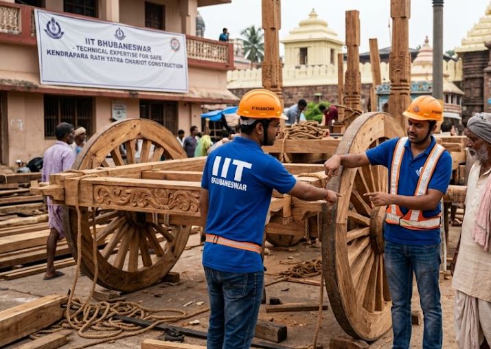IIT Bhubaneswar Lends Technical Expertise for Safe Construction of Kendrapara Rath Yatra Chariot